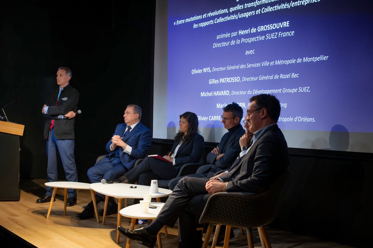 Passionnante table ronde de notre colloque aux @LesEchos sur les relations collectivités/usagers/entreprises, merci aux participants ! Salle pleine @montpellier_ @olivier_carre @HGrossouvre @marielevern2