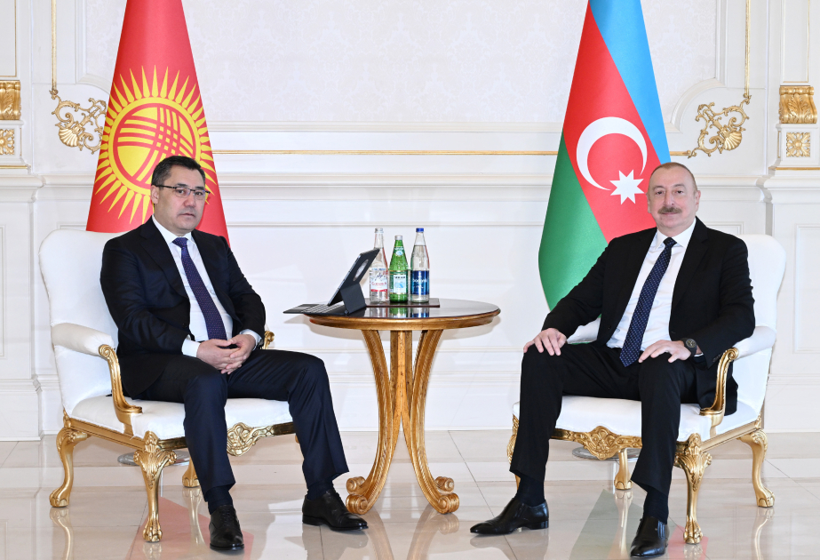 Presidents of Azerbaijan and Kyrgyzstan held meeting in limited format azertag.az/en/xeber/presi…