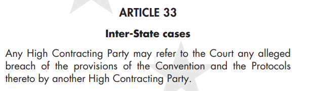 EdBatesECHR's tweet photo. Serious point: the French government (or any other of the 45 ECHR states) may therefore consider bringing action under ECHR Art 33, arguing that the legislation (when in force) has effects which breach relevant Convention rights. https://t.co/FmsQuZ3JwR