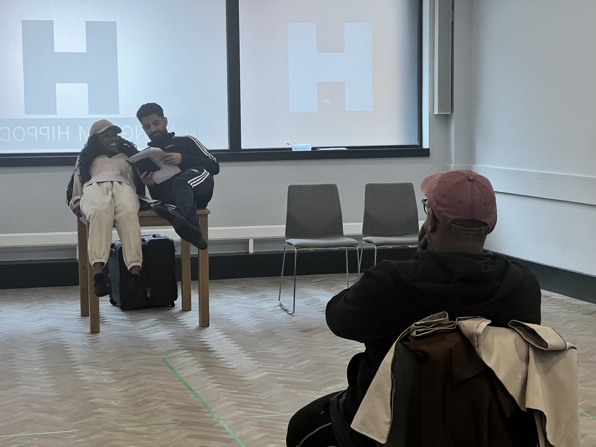 Theatre company @alteredskincic are in our building this week, doing some research and development for their two-hander play When We See Ourselves, written and directed by @shaneshambhu . Big Hippodrome welcome to @alteredskincic 👋