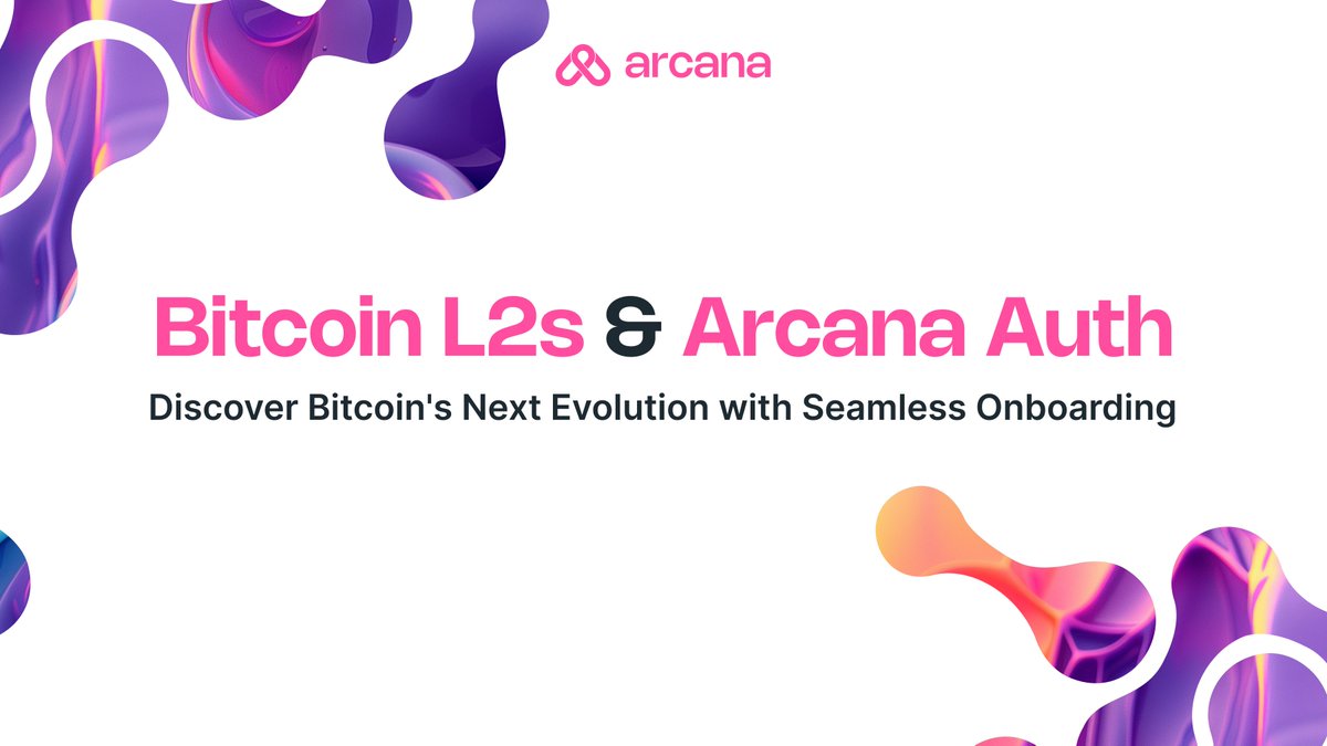 🚀The ₿ig reveal is here🚀 Arcana Auth is entering the Bitcoin Layer 2 ecosystem to offer seamless user onboarding with the fastest social logins. The first of a series of partners will be announced soon! Until then, here’s why we’re bullish on Bitcoin L2s👇