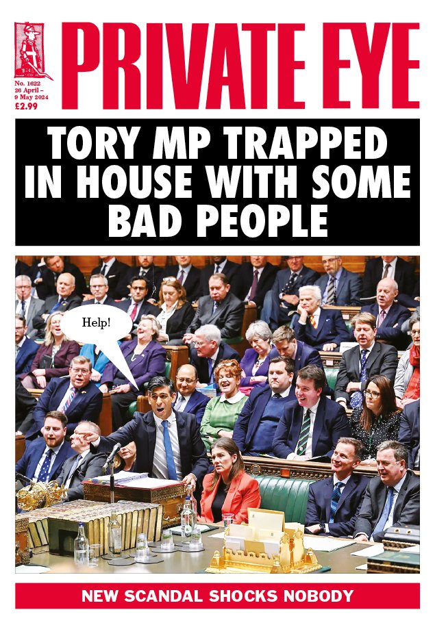 10/10 new front cover from @PrivateEyeNews 👏