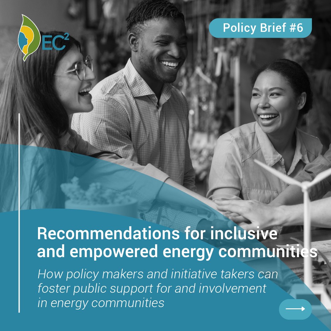 💡#energypolicy brief alert! 

Don’t miss our latest publication w/ strategies on citizen empowerment to facilitate and accelerate a just and sustainable energy transition. 
Read our “Recommendations for inclusive and empowered energy communities' brief at online-raketen.at/sites/site0261…