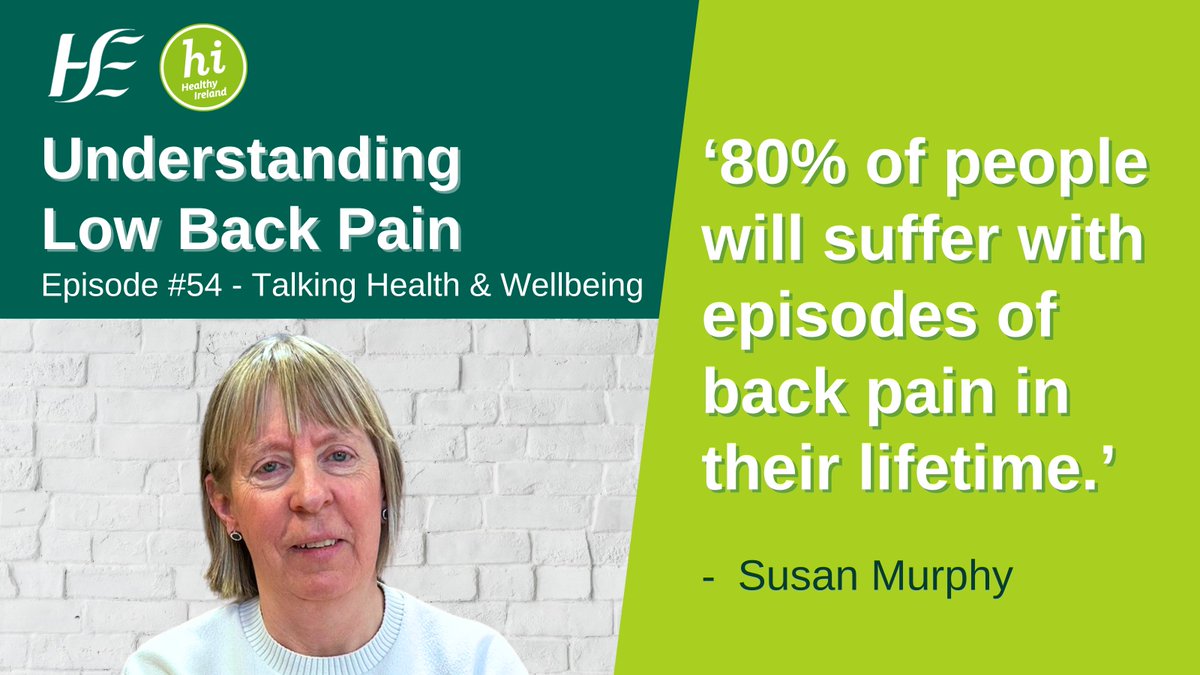 This week’s #TalkingHealthandWellbeing #podcast talks about lower back pain, as we hear the difference between chronic and persistent low back pain. Listen for helpful tips and to hear where you can order a new set of managing low back pain booklets: bit.ly/3Webgwu