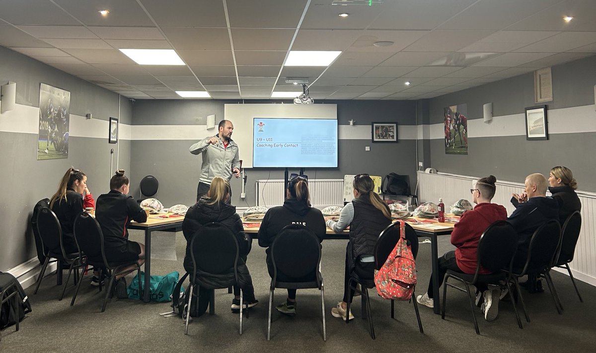 All set up and ready for our Cardiff region female PE teacher coaching early contact course today. A massive thank you to @ClarkeWRUEdu from @WRU_Community for working with us to provide this opportunity! Exciting day ahead!