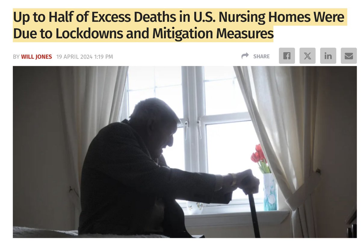 'The more they tried to mitigate, the worse the outcome was,' - Meaning: the more they tried to protect the elderly from Covid, the more deaths occurred. #trusttheexperts