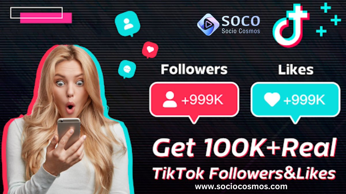 Make your TikTok dreams a reality with Socio Cosmos. Click here to get started!
sociocosmos.com/product-catego…
#tiktoklikes #tiktokcomments #tiktokshares #tiktokviews #sociocosmos #socialmediapresence