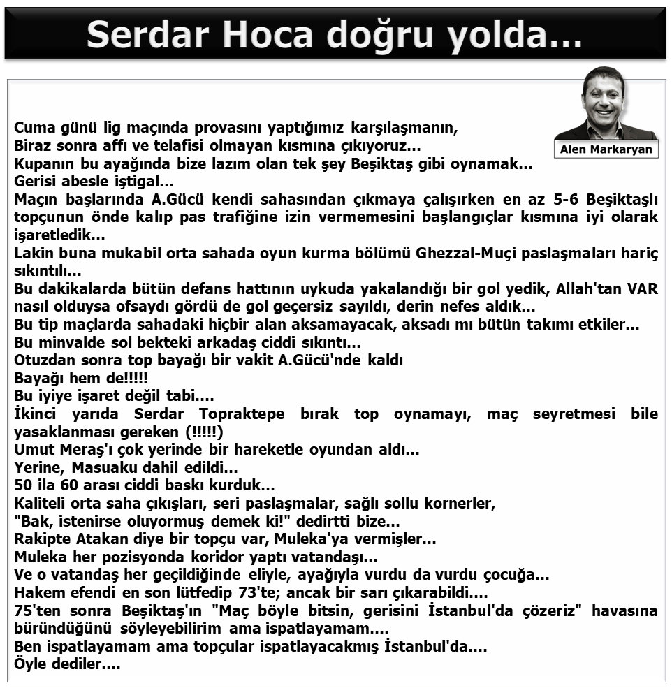 Serdar Hoca doğru yolda...

İkinci yarıda Serdar Topraktepe bırak top oynamayı, maç seyretmesi bile yasaklanması gereken (!!!!!) Umut Meraş'ı çok yerinde bir hareketle oyundan aldı... 
Yerine, Masuaku dahil edildi... 
50 ila 60 arası ciddi baskı kurduk...
Kaliteli orta saha