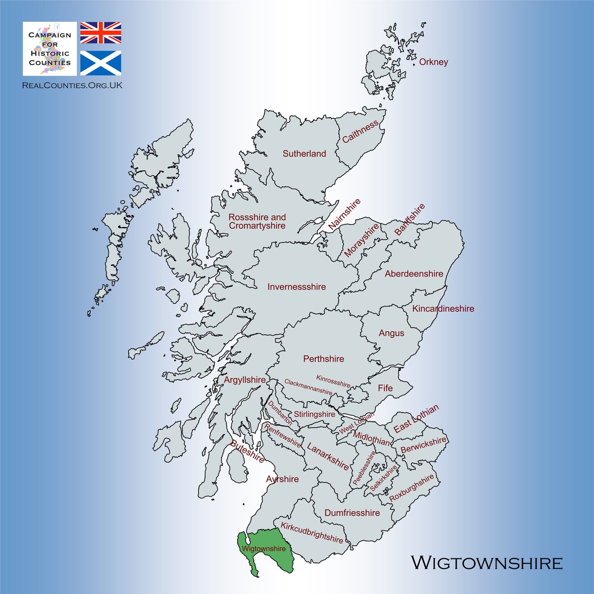 The County of #Wigtown is a shire in the south-western corner of Scotland.

#Wigtownshire is also known as West Galloway.

(Galloway being formed by Wigtownshire and neighbouring Kirkcudbrightshire together.)

🇬🇧 #HistoricCounties | #RealCounties 🏴󠁧󠁢󠁳󠁣󠁴󠁿