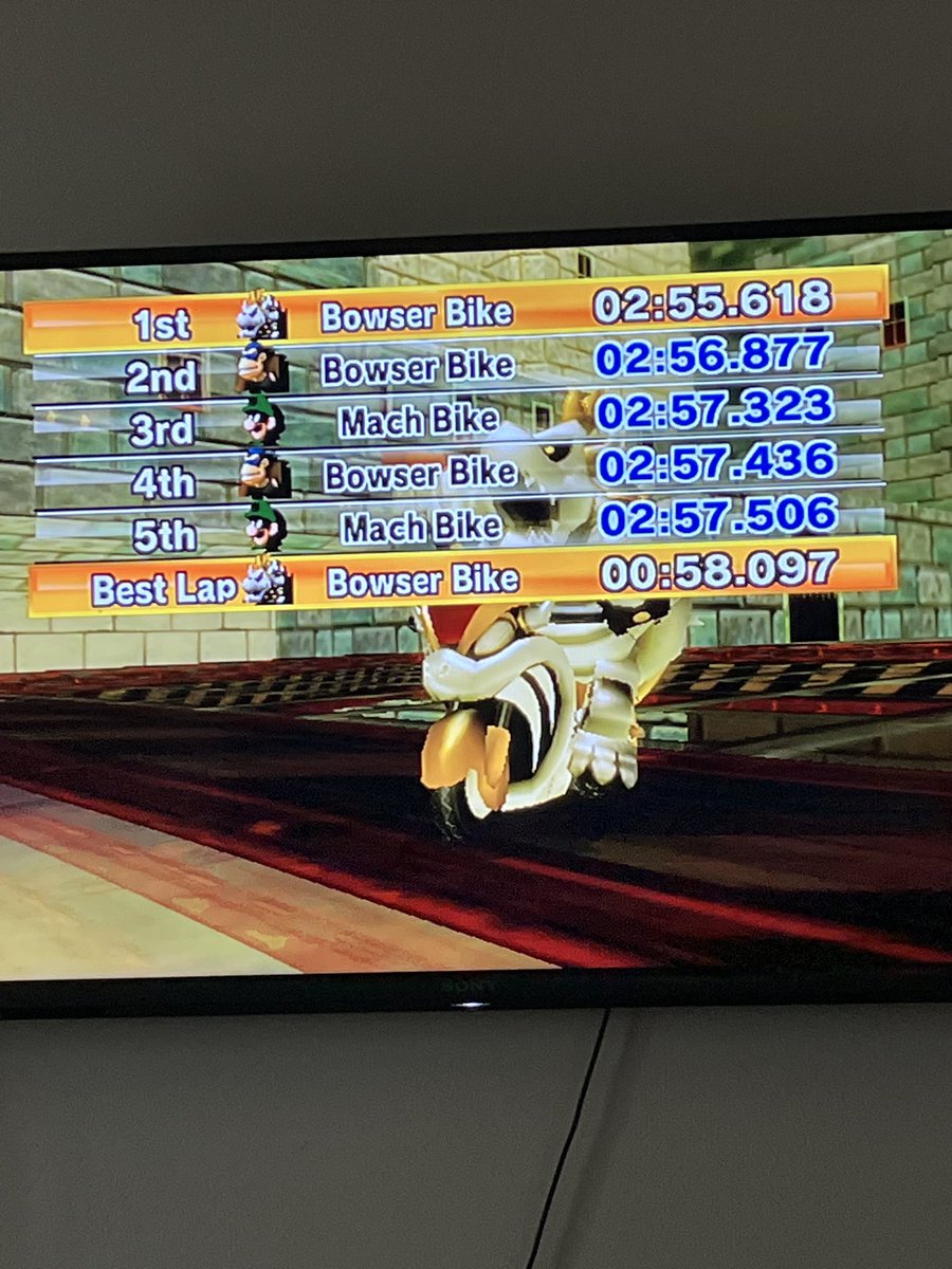 Linkx2_Chris's tweet photo. Banished keep makes a lot of fun 😂 😆#mkwii #ctgp #timetrial https://t.co/9y24gZHFTt