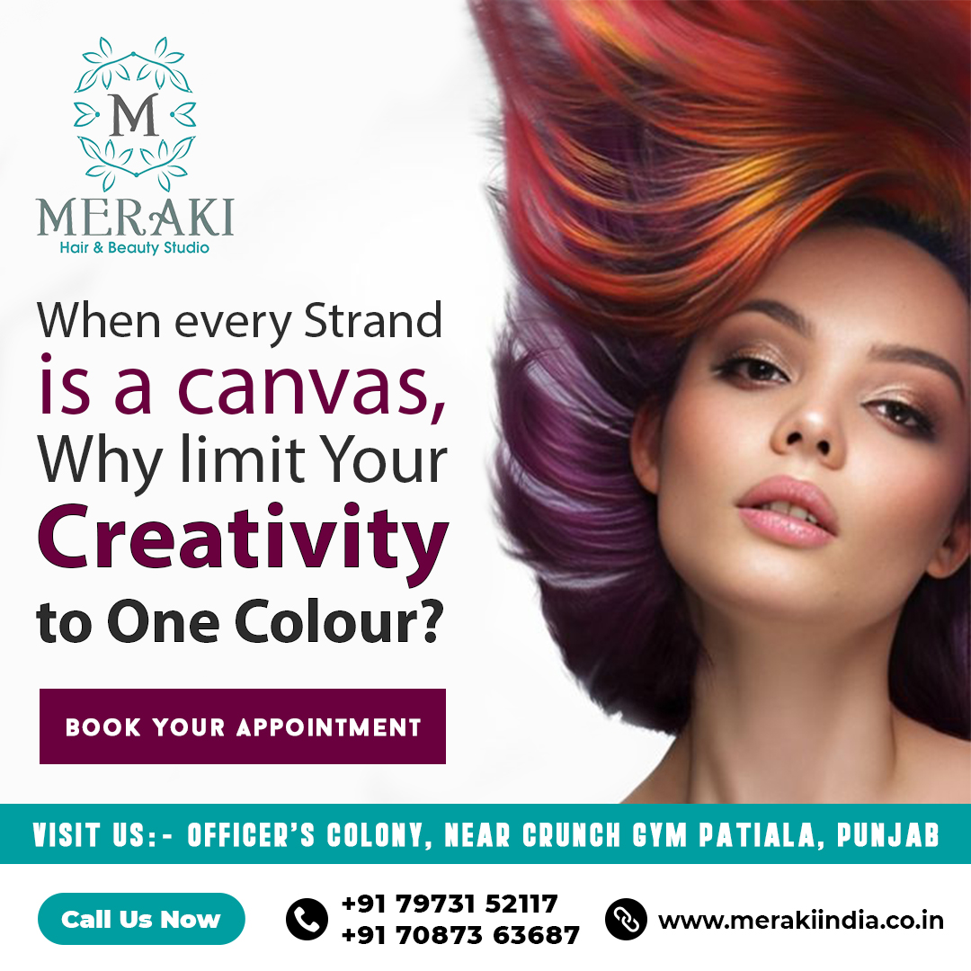 Book your appointment
+91 79731 52117 | +91 70873 63687
Visit at: Officer's Colony, Near Crunch Gym Patiala
#hairoffers #offer #haircare #partymakeup #meraki #hairsservices #hair #haircoloring #hairsmoothening #besthair #keratintreatment #hairtreatment #patiala #trandingreels2024