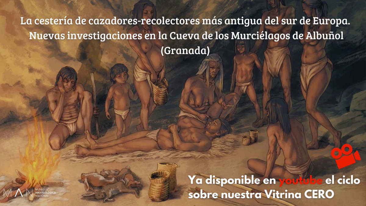 🧐El pasado mes de #enero presentamos la #conferenciaMAN 'La cestería de cazadores-recolectores más antigua del sur de Europa. Nuevas investigaciones en la Cueva de los Murciélagos de Albuñol (Granada)'. Disfruta ahora de ella a través de #YouTube ☺️👉🔗youtu.be/fH7AkMko_90