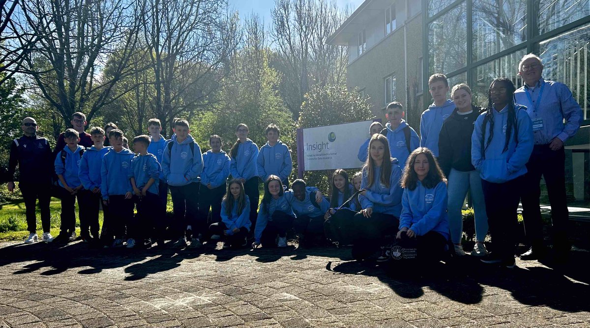 #DEIS schools are visiting @insight_centre Mon-Thurs this week as part of the wonderful campus-wide @uniofgalway #Uni4U initiative managed by the @GalwayAccess. Our first school was Merlin Woods primary & we introduced the pupils to wonders of past, present & future technologies