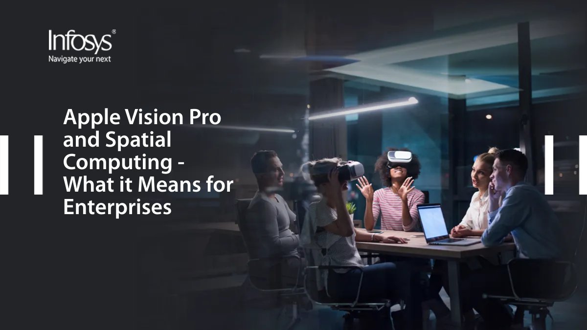 Here’s our latest PoV on the #AppleVisionPro! While the hype focuses on the #Metaverse, Apple's focus on spatial computing intrigues us. This paper dives into the implications for businesses and hands-on experiences with the headset. Read it here: infy.com/3Uvod3B #iCETS