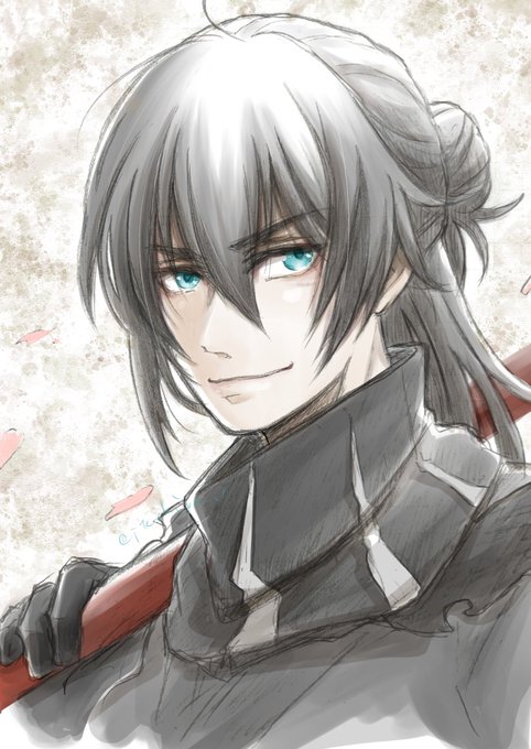 というわけで、突発クイズ企画正解者さんのリクエストで孫六描かせていただきましたー!ご参加ありがとうございます!(こちらの作品は今後も個人的に再掲やpixiv、他SNSへの掲載もさせていただきます) 