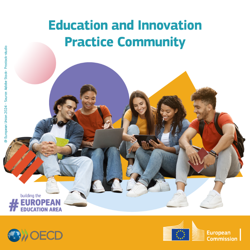 EUErasmusPlus's tweet photo. The Education and Innovation Practice Community’s new findings were just published in the second Innovation Bulletin! 🆕

Focusing on competencies for digital and green innovation in higher education, the bulletin presents inspiring examples of policy and practice. @OECDEduSkills