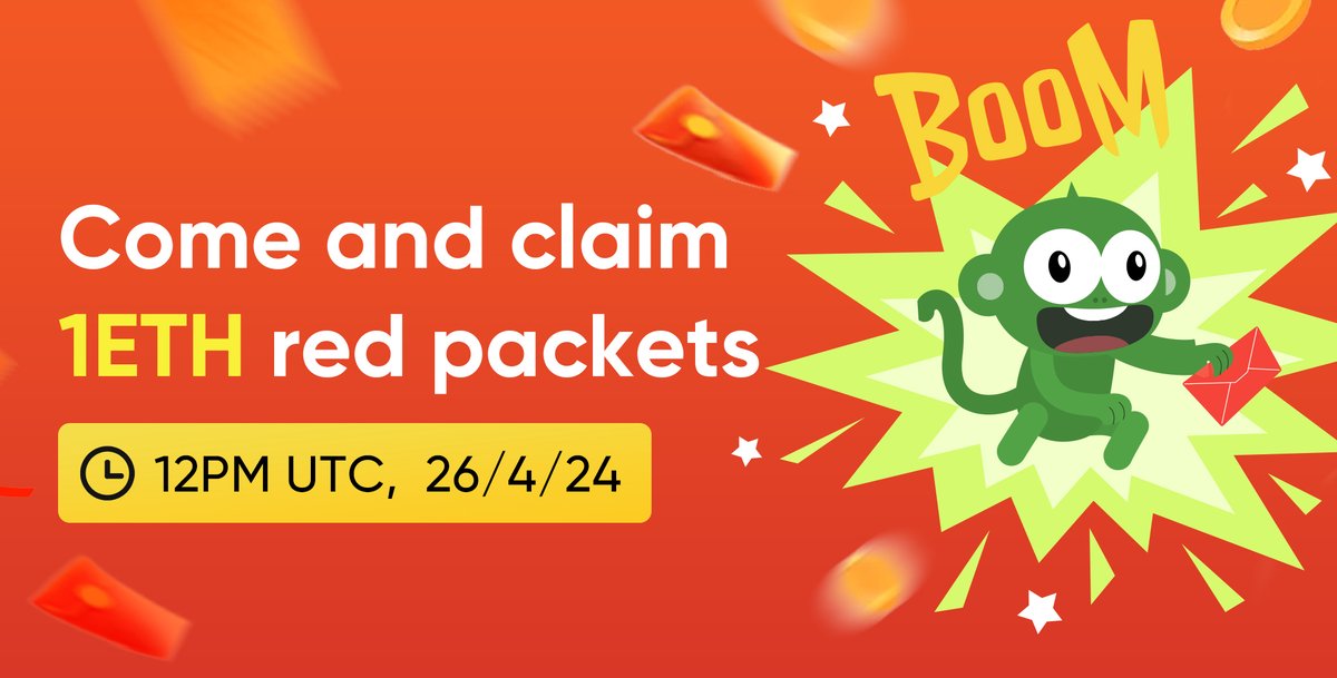 🚀🌟 Get Ready for Red Packet Madness! 🌟🚀 Our 1 ETH giveaway event is finally here! Join our giveaway group to claim your reward! 💰 Time: April 26th 🗓 How to Join : Simply hop into our Giveaway group, watch for our cues, and snag your red packets fast! 🚀💨 Giveaway group…