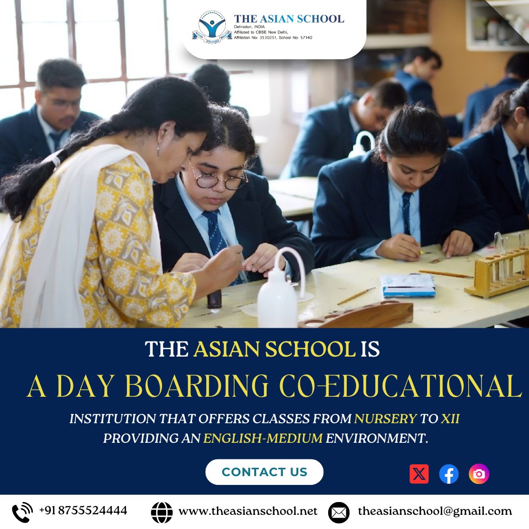 Experience excellence at The Asian School: a co-educational institution offering English-medium education from nursery to XII, nurturing minds for a brighter future.

🌐 theasianschool.net

#theasianschool #educationexcellence #coeducational #englishmedium #nurturingminds