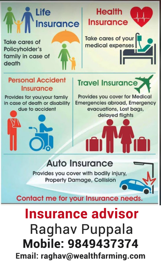 Insurance advisor for more details call: 9849437374
#lifeinsurance #healthinsurance #personalaccidentinsurance #travelinsurance #autoinsurance #insuranceadvisor
