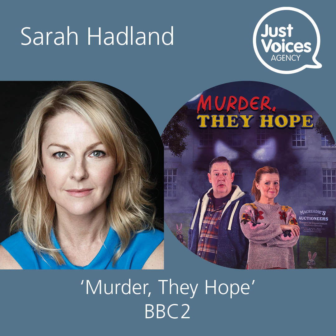 Catch Sarah Hadland in the hilarious 'who done it' comedy series #MurderTheyHope on BBC2 from tomorrow! A three-part original series from the minds behind Murder on the Blackpool Express, Death on the Tyne and Dial M for Middlesbrough. justvoicesagency.com/sarahhadland-m… #JustVoices