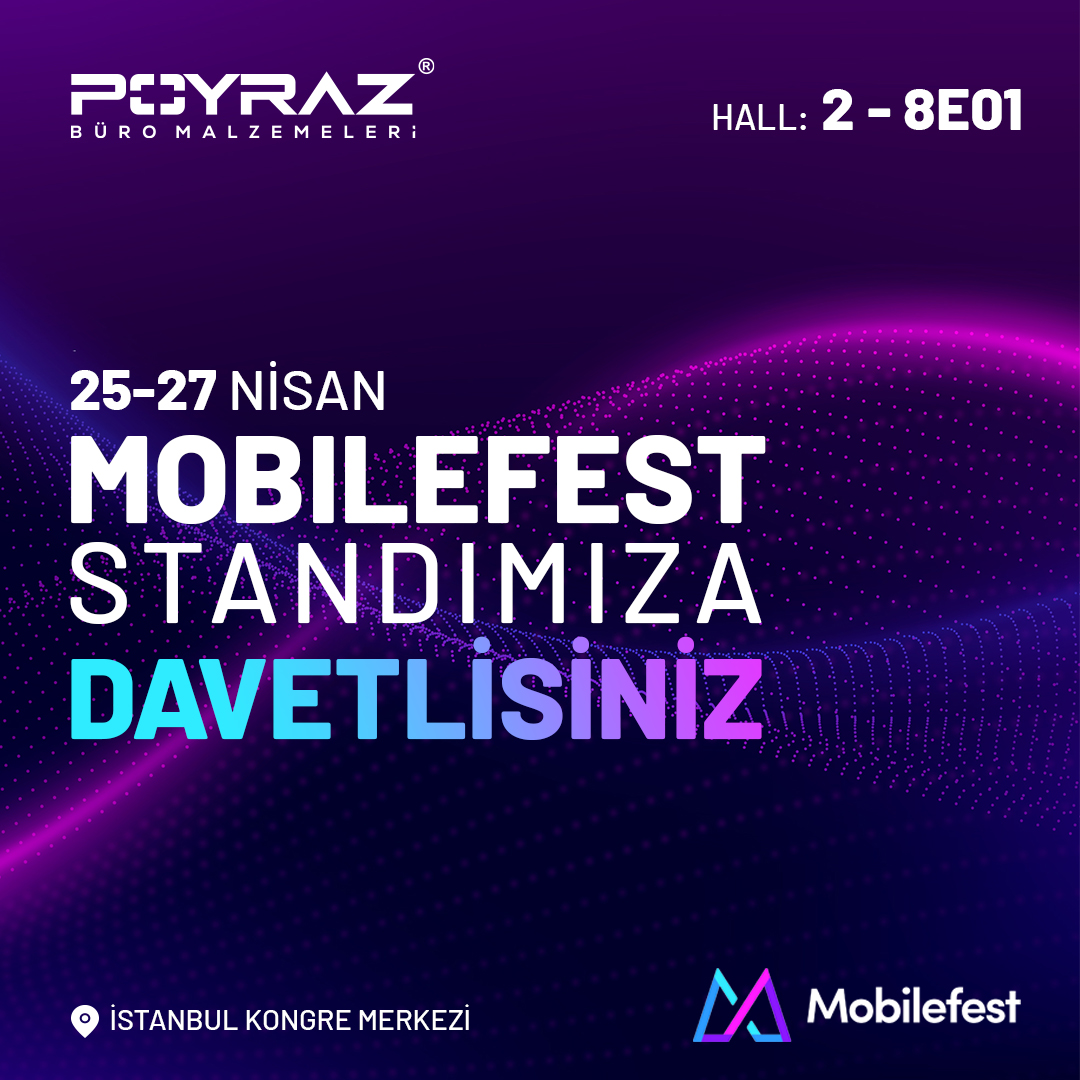 25-27 NİSAN / APRIL
MOBILEFEST STANDIMIZA DAVETLİSİNİZ / YOU ARE INVITED OUR STAND
HALL: 2 - 8E01

İSTANBUL KONGRE MERKEZİ / ISTANBUL CONGRESS CENTER

#mobilefest #mobilefest24 #expo2024 #YouAreInvited #OurStand #Davetlisiniz #istanbulkongremerkezi #april #April24 #nisan2024