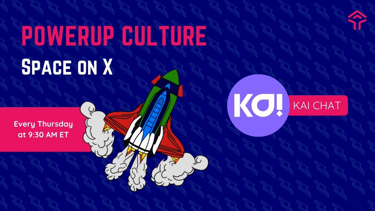 PowerUp Culture Space on X ft. @kaichatofficial! Tune in tomorrow, April 25, at 9:30 AM ET to hear their insights and ask your questions.