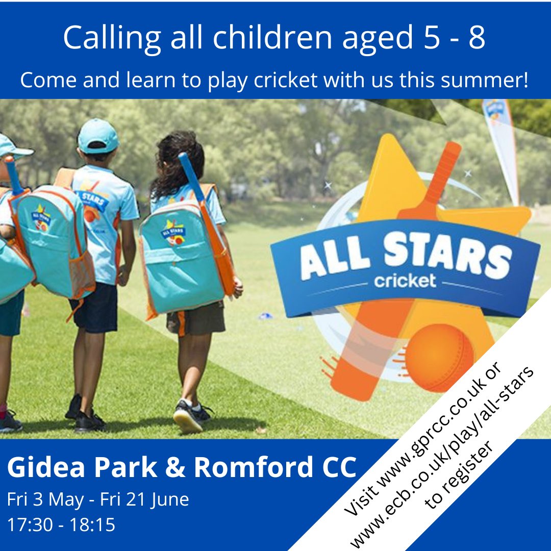 Why not come and play cricket with us this summer? We’re a family friendly club with one of the best grounds in Essex and we’d love to teach you the greatest game in the world <a href="/allstarscricket/">All Stars Cricket</a>