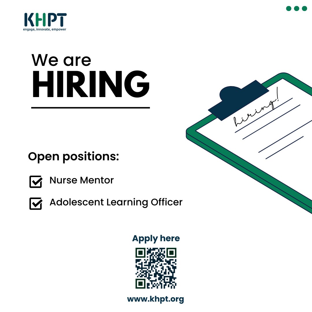 🚨 Job Alert! We're currently hiring for multiple positions. To Apply Click Here: khpt.org/work-with-us/ 𝑷𝒍𝒆𝒂𝒔𝒆 𝒍𝒊𝒌𝒆, 𝒄𝒐𝒎𝒎𝒆𝒏𝒕 𝒂𝒏𝒅 𝒔𝒉𝒂𝒓𝒆 𝒕𝒉𝒊𝒔 𝒑𝒐𝒔𝒕 𝒕𝒐 𝒉𝒆𝒍𝒑 𝒖𝒔 𝒔𝒑𝒓𝒆𝒂𝒅 𝒕𝒉𝒆 𝒘𝒐𝒓𝒅. 𝑻𝒉𝒂𝒏𝒌 𝒚𝒐𝒖! #Hiringnow #KHPT4Change