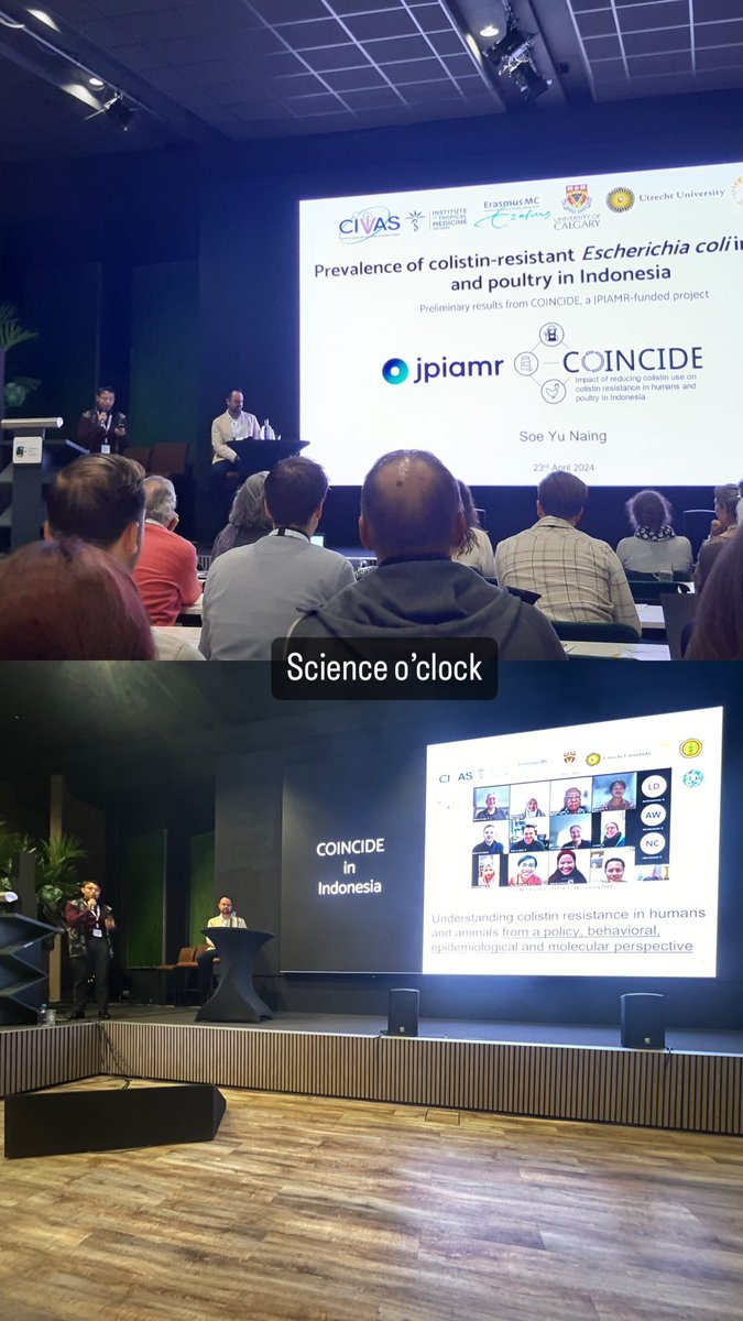 I am very happy to represent <a href="/coincide_jpiamr/">COINCIDE</a> and present our preliminary findings in colistin resistance at global one health meeting #GOH24