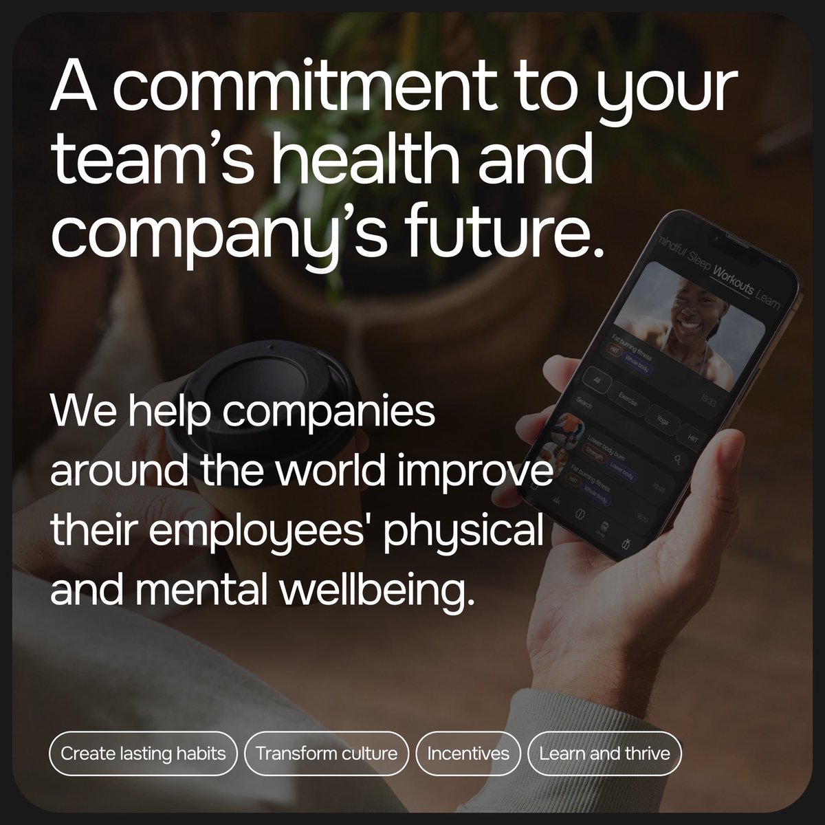 At Strove, we believe that a company is only as healthy as its employees. Through our innovative platform, we strive to empower organisations to create a culture of wellness that extends beyond traditional standards.

Learn more: strove.ai