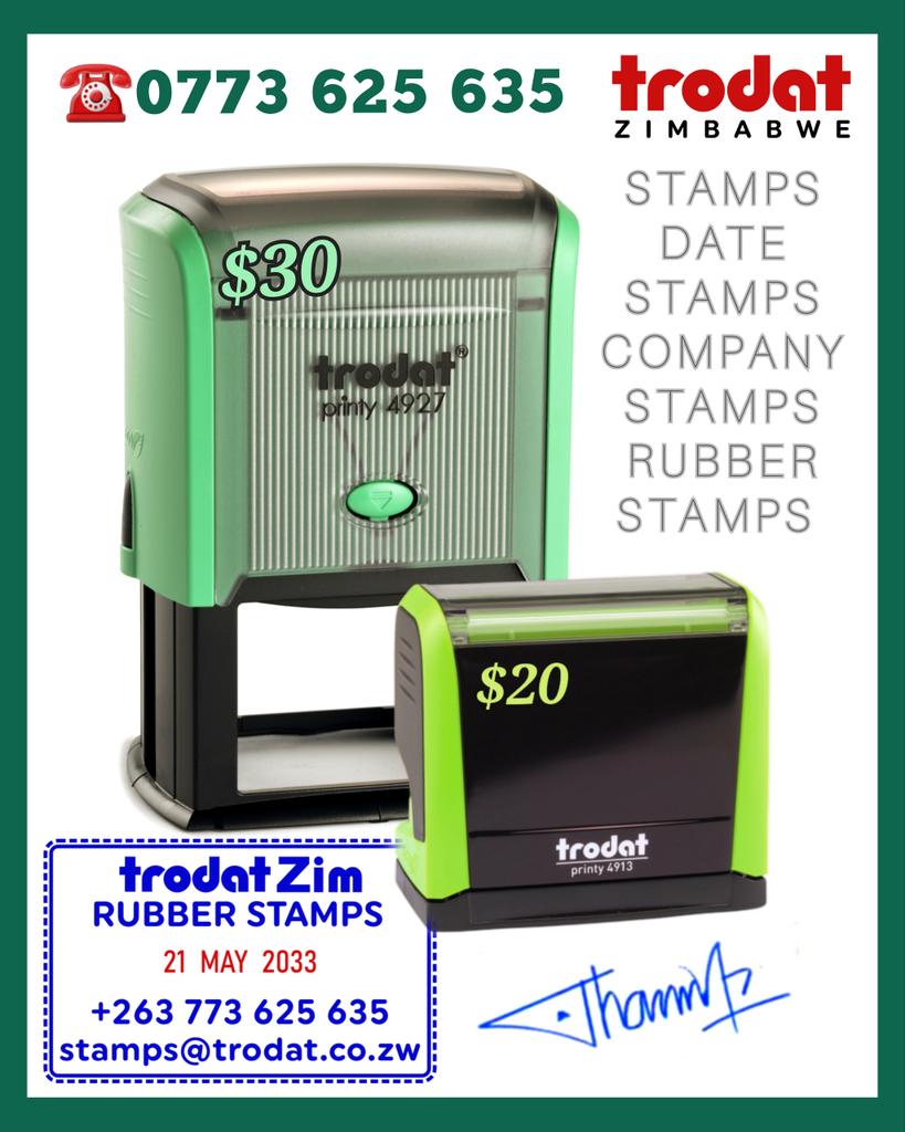 trodatzim's tweet image. Company stamp for sale Harare Bulawayo Zimbabwe, Trodat rubber stamps and date stamps for businesses &amp;amp; offices ☎️0773625635

Trodat Printy 4729 #companystamp  #datestamp #rubberstamp #rubberstamps #stamp #stamps #school #backtoschool #church #churches #harare #bulawayo #zimbabwe