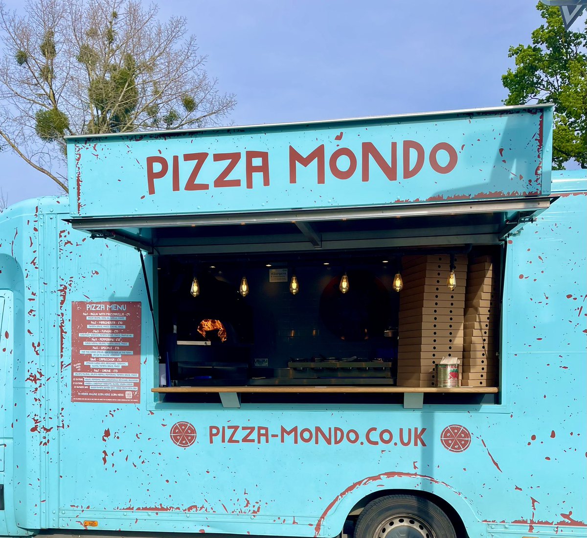 Pizza Wednesday @foodpark_Cam West 12-2 Dykes End Pub 5-8 order.pizza-mondo.co.uk