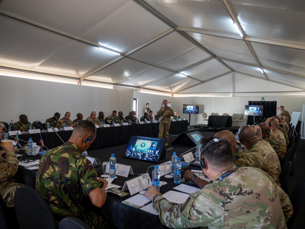 SETAF_Africa's tweet photo. Yesterday, @USArmy CSM Reese W. Teakell, #SETAFAfrica &amp; the Zambia Army Sergeant Major, WO1 Monday Nonde, opened the 1st plenary session for senior enlisted leaders on "Excellence in Competition" during #ALFS in Zambia. 🇿🇲 

#InspireExcellence #StrongAfrica #NCOsLeadtheWay https://t.co/C0wXnsy0F2