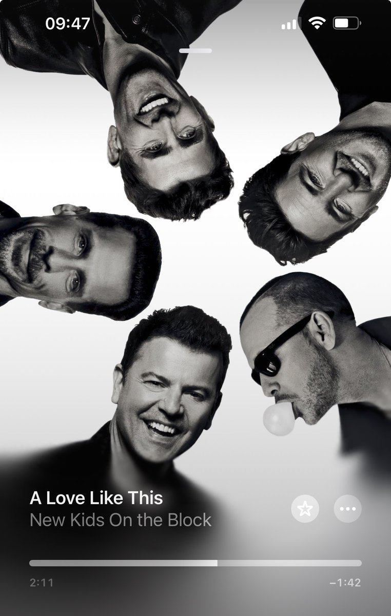 Can’t beat a new @NKOTB track to start the day off right. #LoveLikeThis #Kids #35thNKOTBDay