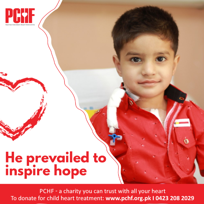 Prevailing over a life-threatening #CHD inspires hope for others as well. Deserving families need support & through us, you can help pave their way to a normal life. #ACharityYouCanTrustWithAllYourHeart #PCHF #Donate: pchf.org.pk/donate/ @captainmisbahpk #MySecondInnings