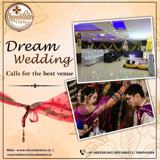 Hotel Chocolate Inn, Where dreams become forever memories.

For Booking Contact Us:- +91 933291247
Visit us: chocolateinn.in 

#WeddingBliss #UnforgettableMoments #CherishedMemories #ElegantCelebrations #events #Hotelchocolateinn #weddings #banquethall #Patna #Bihar