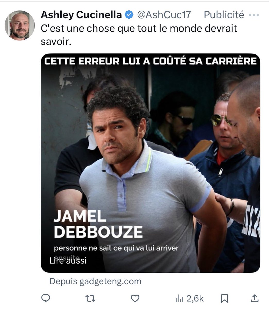 Vraiment la pire chose de Twitter depuis qu’y a ce débile mental de musk c’est ces trucs là… je supporte plus. 
Jusque là c’était 10 fois par jour Rédouane Bougheraba et maintenant on passe à Jamel.