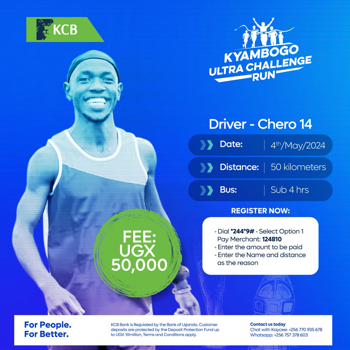 It's a fine Tuesday in UG, as we gear up for D-day, let's introduce your 50KM favorite bus drivers come 4th May! Sub 0⃣4⃣ Hours: @CHEROCollins, this humble soul like his elite running cousins from Sebei region means business when on the trail. Collins will lead our wolf pack.1/3