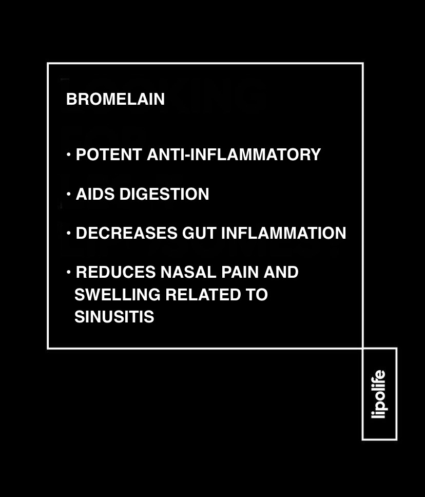 This week in the lipolife spotlight 🌟 BROMELAIN #lipolife #Liposomes #Liposomal #LiposomalProducts #LiposomeTechnology #Vitamins #Health #Beauty #Fitness #Wellbeing #UK #SouthAfrica #lipolifespotlight #Bromelain