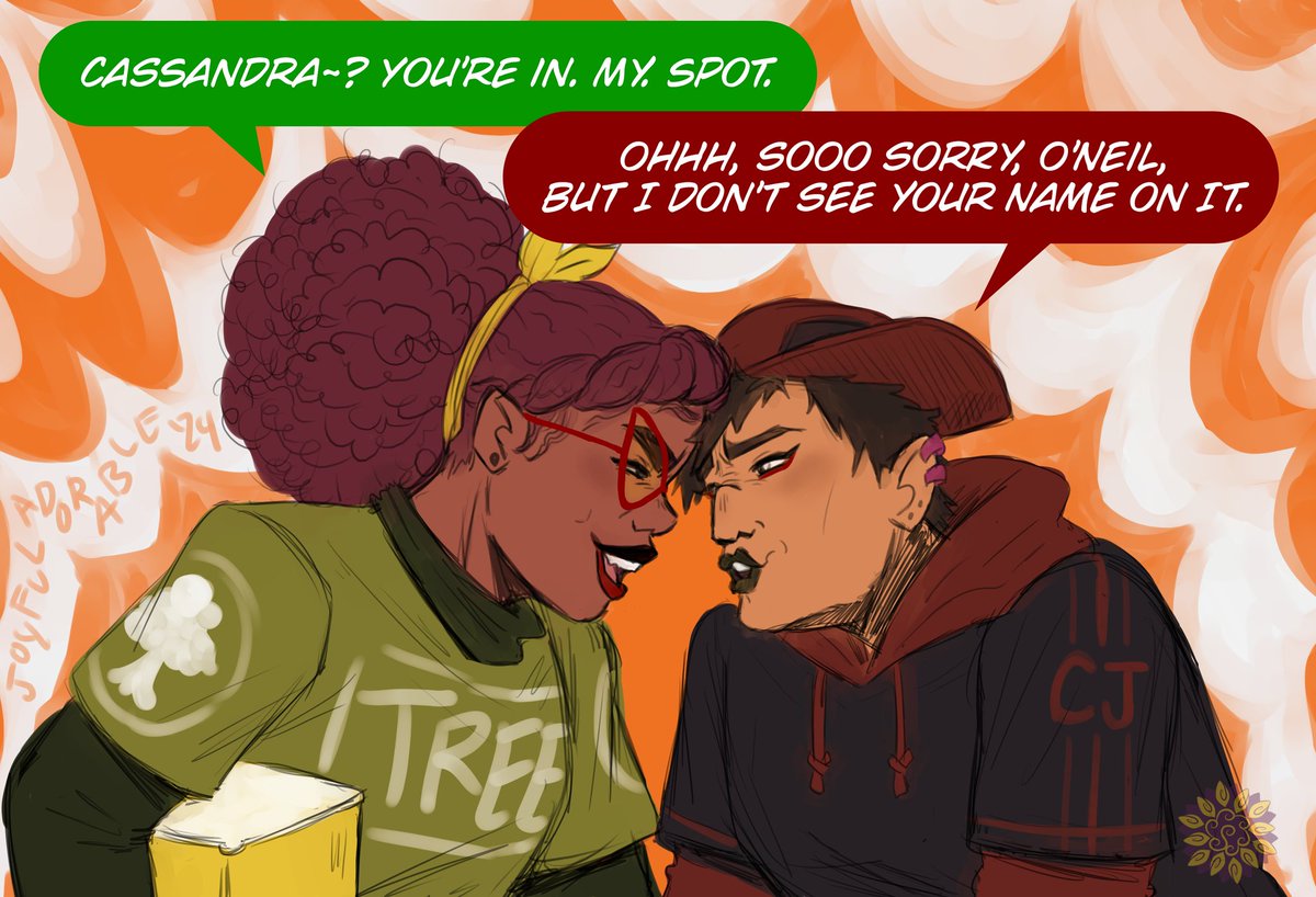 joyfuladorable's tweet photo. Day 2 (it's still Tuesday for me, this still Counts!!): Rivalry. Two lesbians fight over prime pastry-selling spot. More news at 11.
#caprilweek2024 https://t.co/2ZwXm3hhRQ