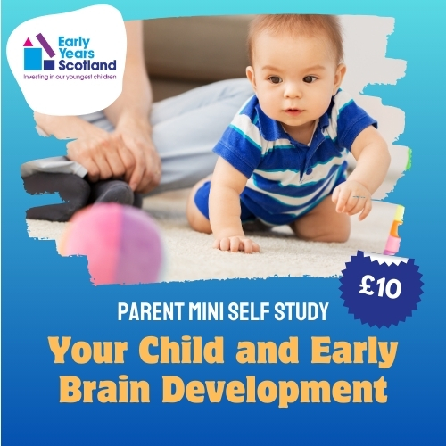 Our mini self study course for parents/carers will increase your understanding of the importance of healthy brain development in the first years of your baby’s life. Take the course for only £10 at earlyyearsscotland.org/product/buildi…