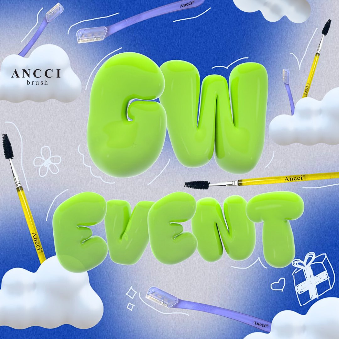 ／
【豪華イベント開催🎁✨】
GW限定EVENTはCHECK必須！
＼

SpecialなイベントはGWだけ☀️
非売品〇〇をGETできるなんて豪華過ぎる…😳💓
Ancci brushでアナタのメイクLevelをぐんっと🆙しませんか？🤭

詳細今すぐチェック⬇️
instagram.com/p/C6I295VSRLm/…