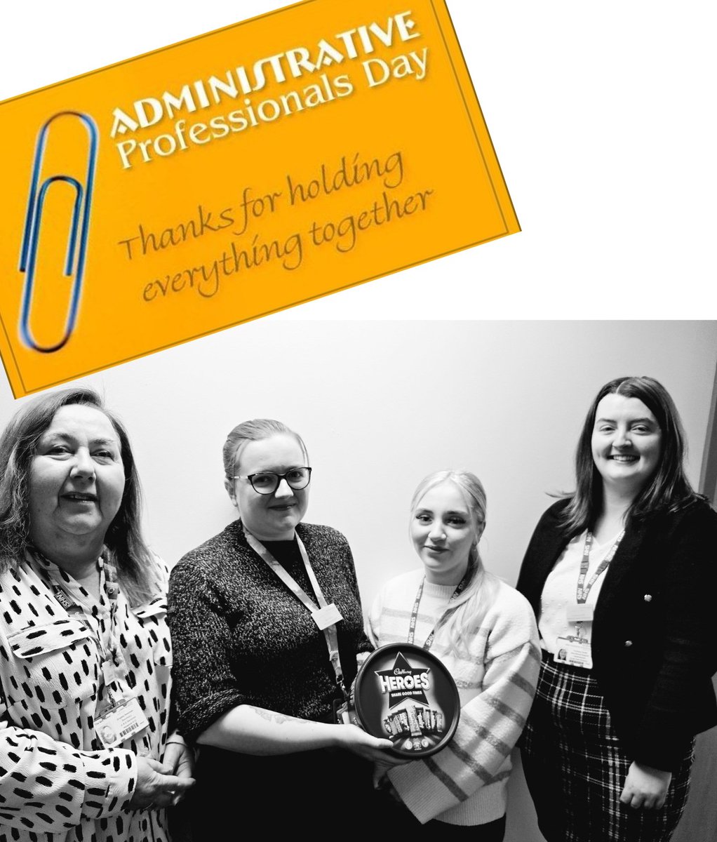 Celebrating our divisional admin team today on #administrativeprofessionalsday 🙌

Thanks for holding everything together @myttacd!

#NHS #AcuteCare #MidYorks