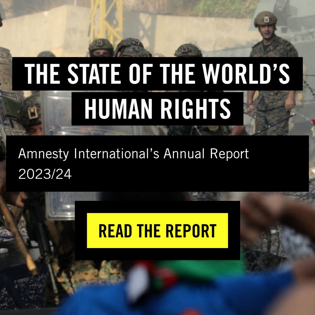 In the face of multiplying conflicts, the world is reaping the terrifying consequences – with civilians paying the ultimate price. @Amnesty’s State of the World’s Human Rights’ report, out now 👉 amnesty.org/en/documents/p…