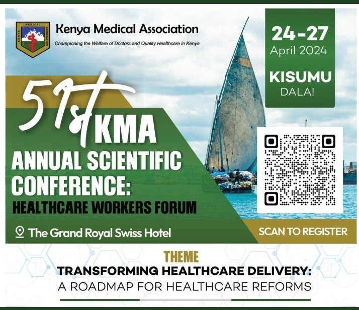 Kemsa_Kenya's tweet photo. We are excited to join discussions @KenyaMedics_KMA 51st  Annual Scientific Conference themed "Transforming Healthcare Delivery: A Roadmap for Healthcare Reforms."
#51KMAConf https://t.co/ntwd3Om9NT