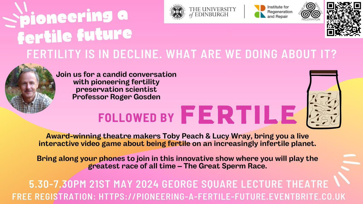 Roseanne Rosario (@roseannerosari0) on Twitter photo Give me three reasons why youโre not attending this FREE interactive theatre event hosted by <a href="/EdinUni_IRR/">Institute for Regeneration and Repair</a> and <a href="/edinfertility/">EFP - Edinburgh Fertility Preservation</a>, and Iโll look forward to proving you wrong.
Sign up now โผ๏ธ Give me three reasons why youโre not attending this FREE interactive theatre event hosted by <a href="/EdinUni_IRR/">Institute for Regeneration and Repair</a> and <a href="/edinfertility/">EFP - Edinburgh Fertility Preservation</a>, and Iโll look forward to proving you wrong.
Sign up now โผ๏ธ