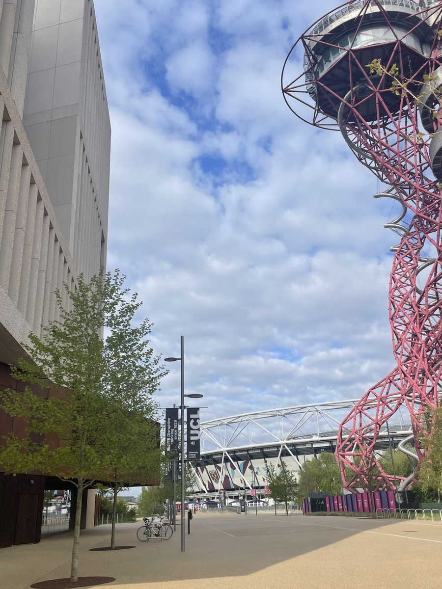 Perfect conditions for our very first @ucl Campus Run! Good luck to everyone taking part in our 5k or 10k kicking off at 2pm today, with @TheUnionUCL and @RunThroughUK. Enjoy the fabulous sights of @noordinarypark and give our #EastBank partners a wave at Stratford Waterfront.