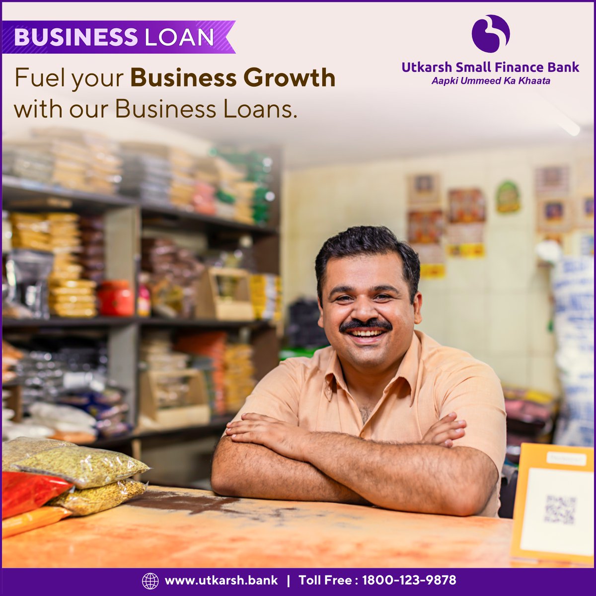 Empower your business with the right financial backing. Our Business Loan is designed to fuel your success story. #BusinessLoan #BFSI #Utkarshsmallfinancebank