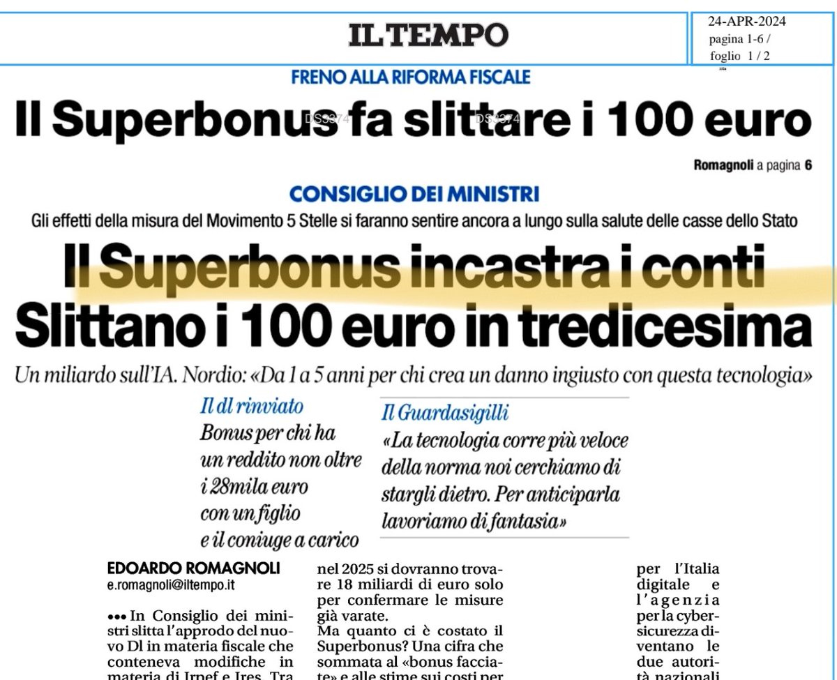 Beh chiaro, DI CHI POTEVA ESSERE LA COLPA SE NON DEL #SUPERBONUS?