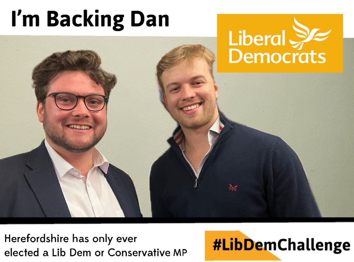 #Herefordshire #imbackingdan #libdemchallenge @CllrDanPowell